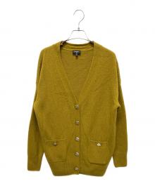 CHANEL（シャネル）の古着「Coco Button Knit Cardigan/カシミヤ混 ココボタンニットカーディガン」｜マスタード