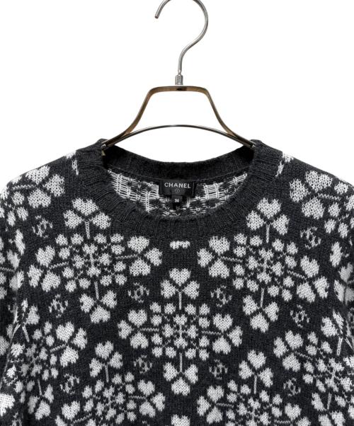 CHANEL（シャネル）CHANEL (シャネル) カシミヤノルディックセーター ダークグレー サイズ:36の古着・服飾アイテム