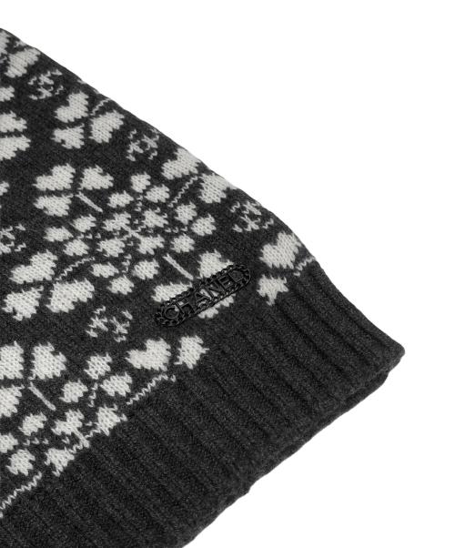 CHANEL（シャネル）CHANEL (シャネル) カシミヤノルディックセーター ダークグレー サイズ:36の古着・服飾アイテム