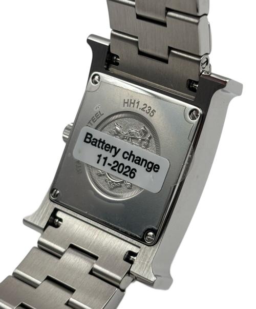 HERMES（エルメス）HERMES (エルメス) H Watch Hウォッチ HH1.235 21mm 白文字盤   サイズ:21/14cmの古着・服飾アイテム