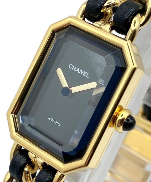 CHANEL（シャネル）CHANEL (シャネル) プルミエールSS/黒文字盤/PREMIERE 黒文字盤 サイズ:20mm/SSの古着・服飾アイテム