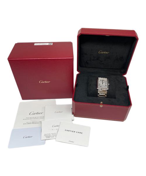 Cartier（カルティエ）Cartier (カルティエ) Tank Must watch タンク マスト ウォッチ Ref.WSTA0053 シルバー文字盤 サイズ:XLの古着・服飾アイテム