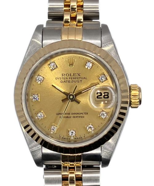 ROLEX（ロレックス）ROLEX 10Pダイヤ デイトジャスト 26 / Datejust 26 / S番 / Ref.69173G / シャンパンゴールド文字盤 / ドレスウォッチ / クラシックウォッチ / ヴィンテージウォッチ サイズ:26mmの古着・服飾アイテム