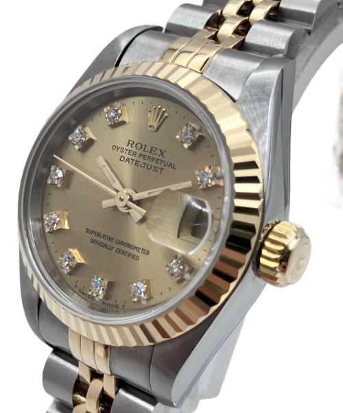 ROLEX（ロレックス）ROLEX 10Pダイヤ デイトジャスト 26 / Datejust 26 / S番 / Ref.69173G / シャンパンゴールド文字盤 / ドレスウォッチ / クラシックウォッチ / ヴィンテージウォッチ サイズ:26mmの古着・服飾アイテム