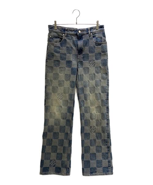 LOUIS VUITTON（ルイ ヴィトン）LOUIS VUITTON (ルイ ヴィトン) ウォッシュドダミエデニムパンツ RM242M GRT HRD76W サイズ:29の古着・服飾アイテム