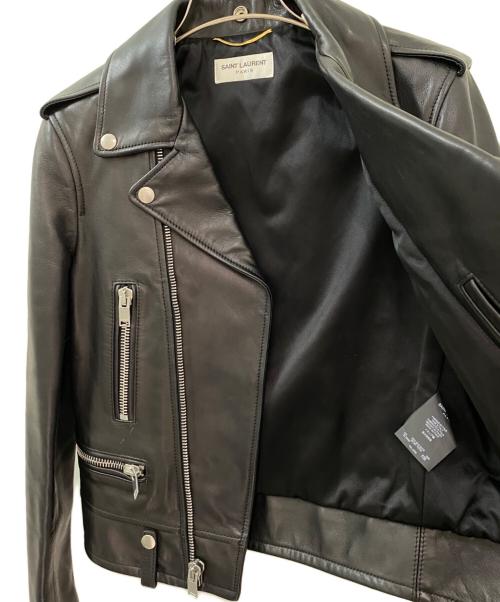 Saint Laurent Paris（サンローランパリ）Saint Laurent Paris (サンローランパリ) ライダースジャケット ブラック サイズ:38の古着・服飾アイテム