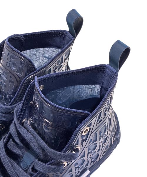 Dior（ディオール）Dior (ディオール) オブリークハイカットスニーカー ネイビー サイズ:40の古着・服飾アイテム