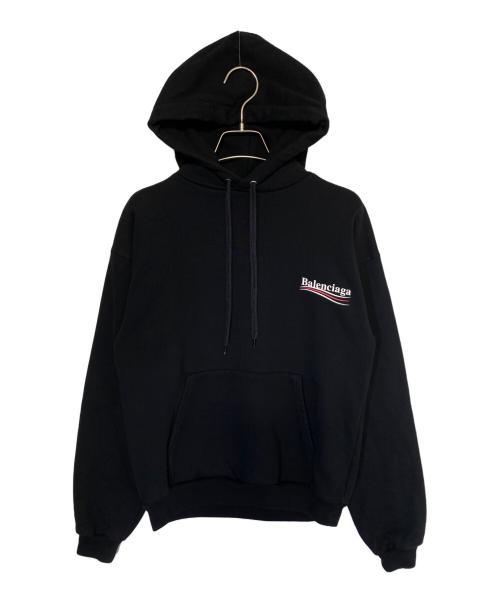 BALENCIAGA（バレンシアガ）BALENCIAGA (バレンシアガ) キャンペーンロゴパーカー ブラック サイズ:XSの古着・服飾アイテム