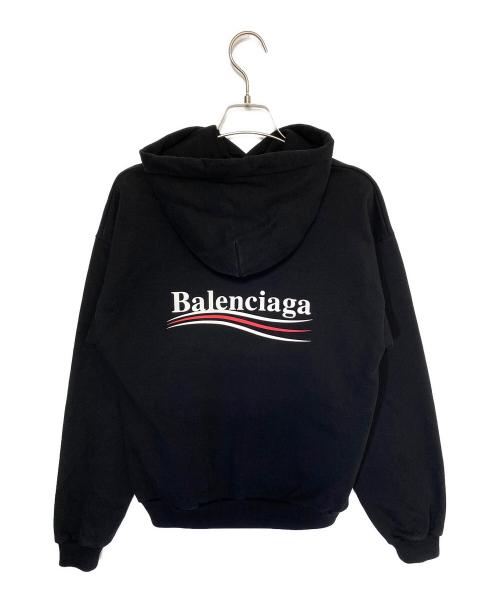 BALENCIAGA（バレンシアガ）BALENCIAGA (バレンシアガ) キャンペーンロゴパーカー ブラック サイズ:XSの古着・服飾アイテム