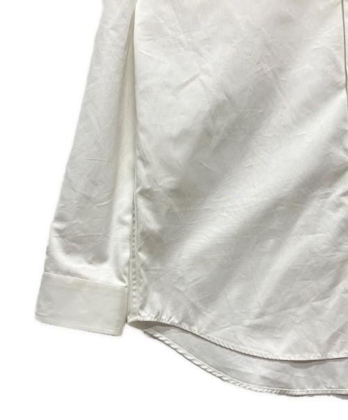 GUCCI（グッチ）GUCCI (グッチ) 24AW Logo Cotton Long Sleeve Shirt White/コットン デザイナー ロゴシャツ ホワイト サイズ:46の古着・服飾アイテム