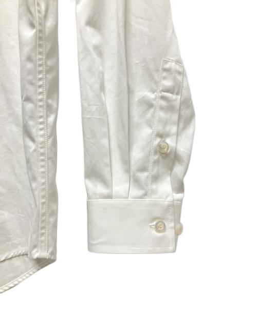 GUCCI（グッチ）GUCCI (グッチ) 24AW Logo Cotton Long Sleeve Shirt White/コットン デザイナー ロゴシャツ ホワイト サイズ:46の古着・服飾アイテム
