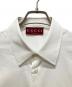 中古・古着 GUCCI (グッチ) 24AW Logo Cotton Long Sleeve Shirt White/コットン デザイナー ロゴシャツ ホワイト サイズ:46：50000円