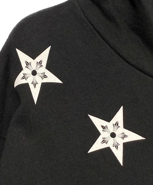 CHROME HEARTS（クロムハーツ）CHROME HEARTS (クロムハーツ) スタープリントジップパーカー ブラック サイズ:XSの古着・服飾アイテム