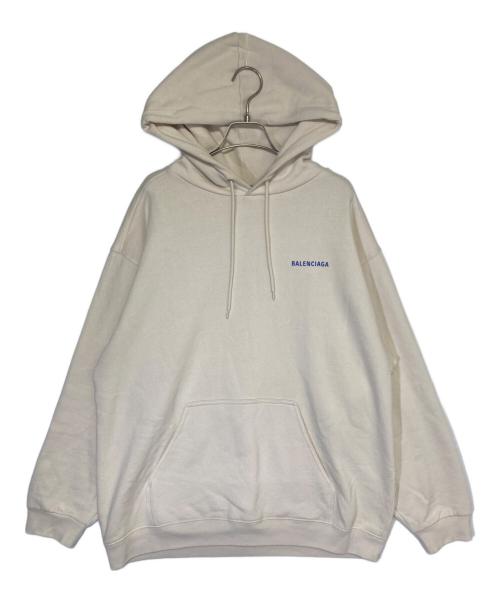BALENCIAGA（バレンシアガ）BALENCIAGA (バレンシアガ) ロゴパーカー ベージュ サイズ:Lの古着・服飾アイテム