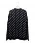 BALENCIAGA (バレンシアガ) オールオーバーロゴカシミヤニット ブラック サイズ:XS：45000円
