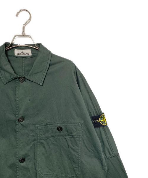 STONE ISLAND（ストーンアイランド）STONE ISLAND (ストーンアイランド) シャツジャケット グリーン サイズ:Lの古着・服飾アイテム