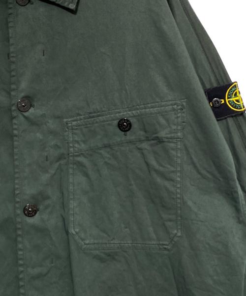 STONE ISLAND（ストーンアイランド）STONE ISLAND (ストーンアイランド) シャツジャケット グリーン サイズ:Lの古着・服飾アイテム