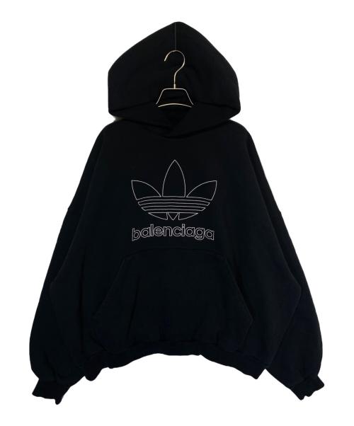 BALENCIAGA（バレンシアガ）BALENCIAGA (バレンシアガ) adidas (アディダス) ロゴパーカー ブラック サイズ:2の古着・服飾アイテム