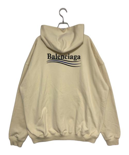 BALENCIAGA（バレンシアガ）BALENCIAGA (バレンシアガ) キャンペーンロゴパーカー ベージュ サイズ:XXSの古着・服飾アイテム