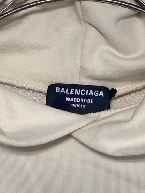 BALENCIAGA（バレンシアガ）BALENCIAGA (バレンシアガ) キャンペーンロゴパーカー ベージュ サイズ:XXSの古着・服飾アイテム