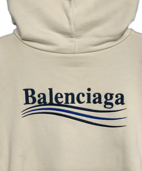 BALENCIAGA（バレンシアガ）BALENCIAGA (バレンシアガ) キャンペーンロゴパーカー ベージュ サイズ:XXSの古着・服飾アイテム
