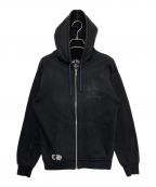 CHROME HEARTSクロムハーツ）の古着「CHプラスダガージップパーカー」｜ブラック