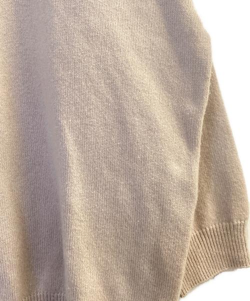 BALENCIAGA（バレンシアガ）BALENCIAGA (バレンシアガ) バックロゴカシミヤニット ベージュ サイズ:XSの古着・服飾アイテム