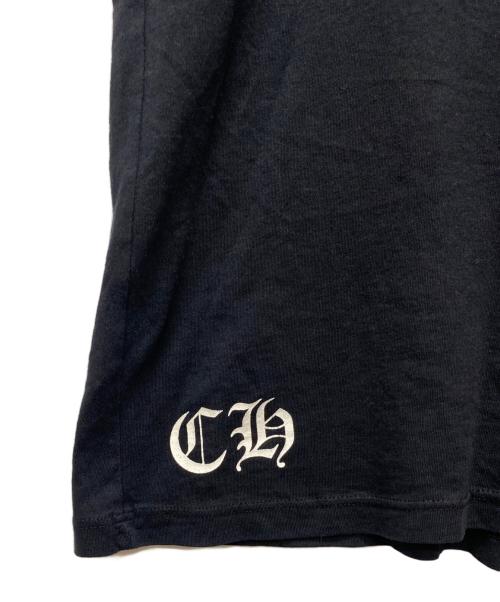 CHROME HEARTS（クロムハーツ）CHROME HEARTS (クロムハーツ) ホースシュースクロールラベルTシャツ ブラック サイズ:Mの古着・服飾アイテム