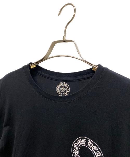 CHROME HEARTS（クロムハーツ）CHROME HEARTS (クロムハーツ) ホースシュースクロールラベルTシャツ ブラック サイズ:Mの古着・服飾アイテム
