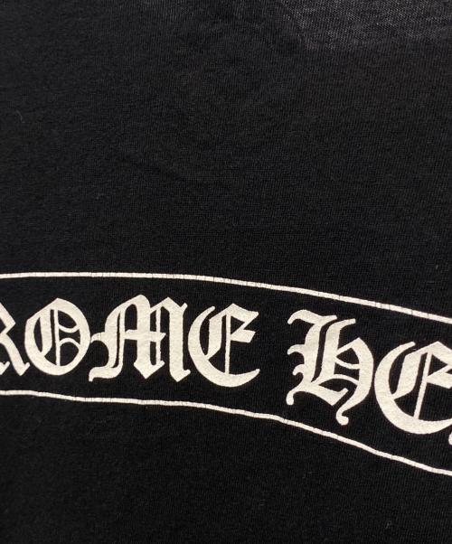 CHROME HEARTS（クロムハーツ）CHROME HEARTS (クロムハーツ) ホースシュースクロールラベルTシャツ ブラック サイズ:Mの古着・服飾アイテム