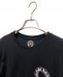 中古・古着 CHROME HEARTS (クロムハーツ) ホースシュースクロールラベルTシャツ ブラック サイズ:M：55000円