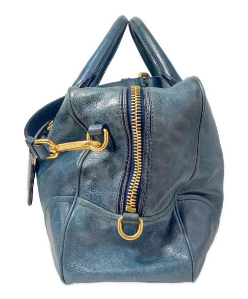 PRADA（プラダ）PRADA (プラダ) 2WAYショルダーバッグ ブルーの古着・服飾アイテム