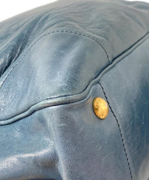 PRADA（プラダ）PRADA (プラダ) 2WAYショルダーバッグ ブルーの古着・服飾アイテム