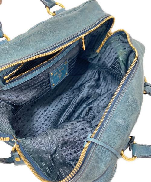 PRADA（プラダ）PRADA (プラダ) 2WAYショルダーバッグ ブルーの古着・服飾アイテム