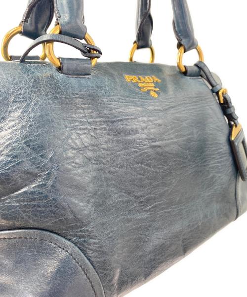 PRADA（プラダ）PRADA (プラダ) 2WAYショルダーバッグ ブルーの古着・服飾アイテム