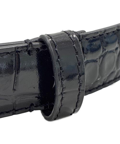 BALENCIAGA（バレンシアガ）BALENCIAGA (バレンシアガ) BBバックルエナメルベルト ブラック サイズ:80の古着・服飾アイテム