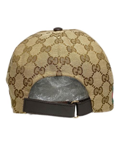 GUCCI（グッチ）GUCCI (グッチ) GGキャンバスキャップ ベージュ サイズ:Lの古着・服飾アイテム