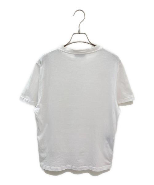 MIU MIU（ミュウミュウ）MIU MIU (ミュウミュウ) 刺繍入りジャージーTシャツ ホワイト サイズ:Mの古着・服飾アイテム