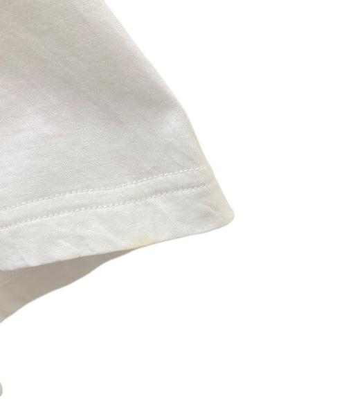 MIU MIU（ミュウミュウ）MIU MIU (ミュウミュウ) 刺繍入りジャージーTシャツ ホワイト サイズ:Mの古着・服飾アイテム