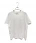 MIU MIU（ミュウミュウ）の古着「刺繍入りジャージーTシャツ」｜ホワイト