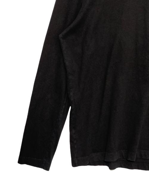 MONCLER（モンクレール）MONCLER (モンクレール) ネックロゴ長袖Tシャツ ブラック サイズ:Lの古着・服飾アイテム