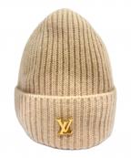 LOUIS VUITTONルイ ヴィトン）の古着「Louis Vuitton LV Spark Beanie/モノグラムロゴニットキャップ」｜ベージュ