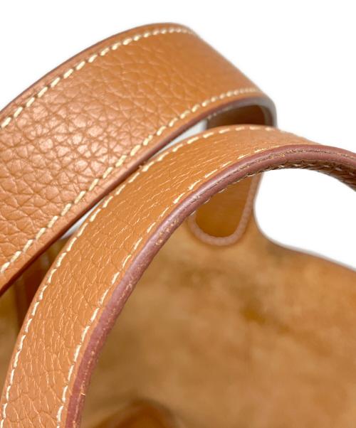 HERMES（エルメス）HERMES (エルメス) ピコタン ロック PM/シルバー金具/トリヨンクレマンス/ゴールド/U刻印 ゴールド サイズ:ＰＭの古着・服飾アイテム