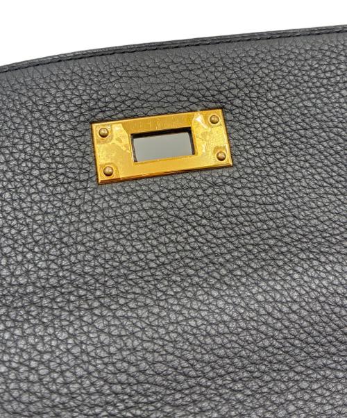 HERMES（エルメス）HERMES (エルメス) ケリー28/内縫い/ゴールド金具/トゴ/ブラック/Y刻印 ブラック サイズ:28の古着・服飾アイテム