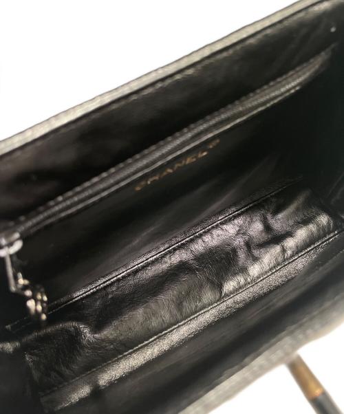 CHANEL（シャネル）CHANEL (シャネル) ココマークターンロックハンドバッグ ブラックの古着・服飾アイテム