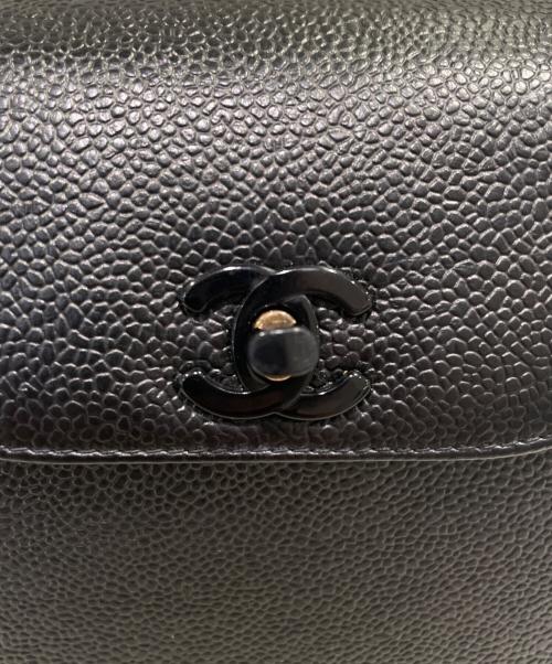 CHANEL（シャネル）CHANEL (シャネル) ココマークターンロックハンドバッグ ブラックの古着・服飾アイテム
