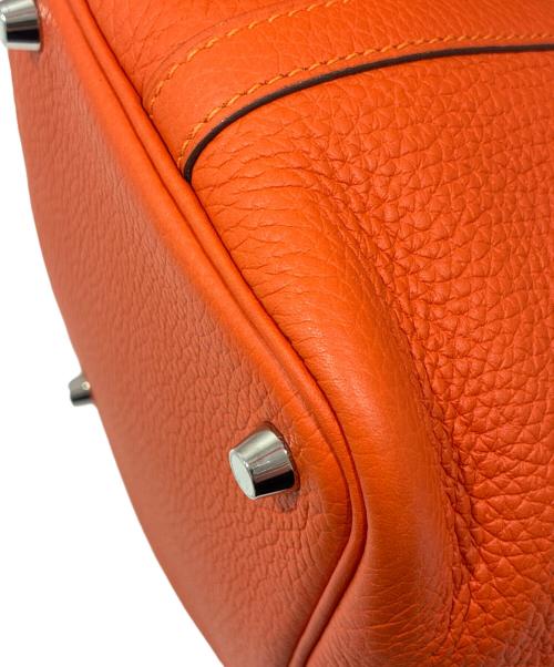 HERMES（エルメス）HERMES (エルメス) ピコタンロックPM/トリヨンクレマンス/オレンジポピー/U刻印2021年製/シルバー金具/ハンドバッグ オレンジポピー サイズ:PMの古着・服飾アイテム