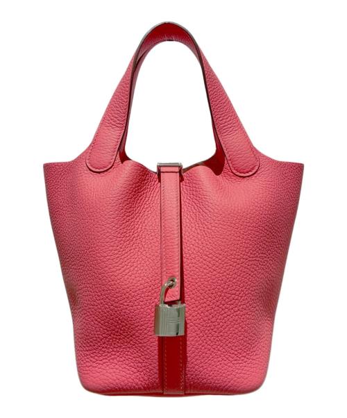 HERMES（エルメス）HERMES (エルメス) ピコタンロックPM/トリヨンクレマンス/ピンク系/W刻印：2024年製/シルバー金具 ピンク系 サイズ:PMの古着・服飾アイテム