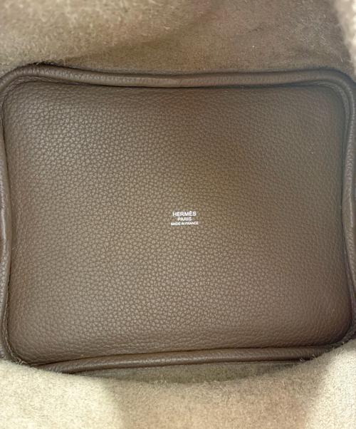 HERMES（エルメス）HERMES (エルメス) ピコタンロックMM/トリヨンクレマンス/エトゥープ/Y刻印2020年製/シルバー金具 エトゥープ サイズ:MMの古着・服飾アイテム