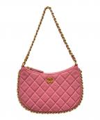 CHANELシャネル）の古着「ホーボーチェーンショルダーバッグ」｜ピンク